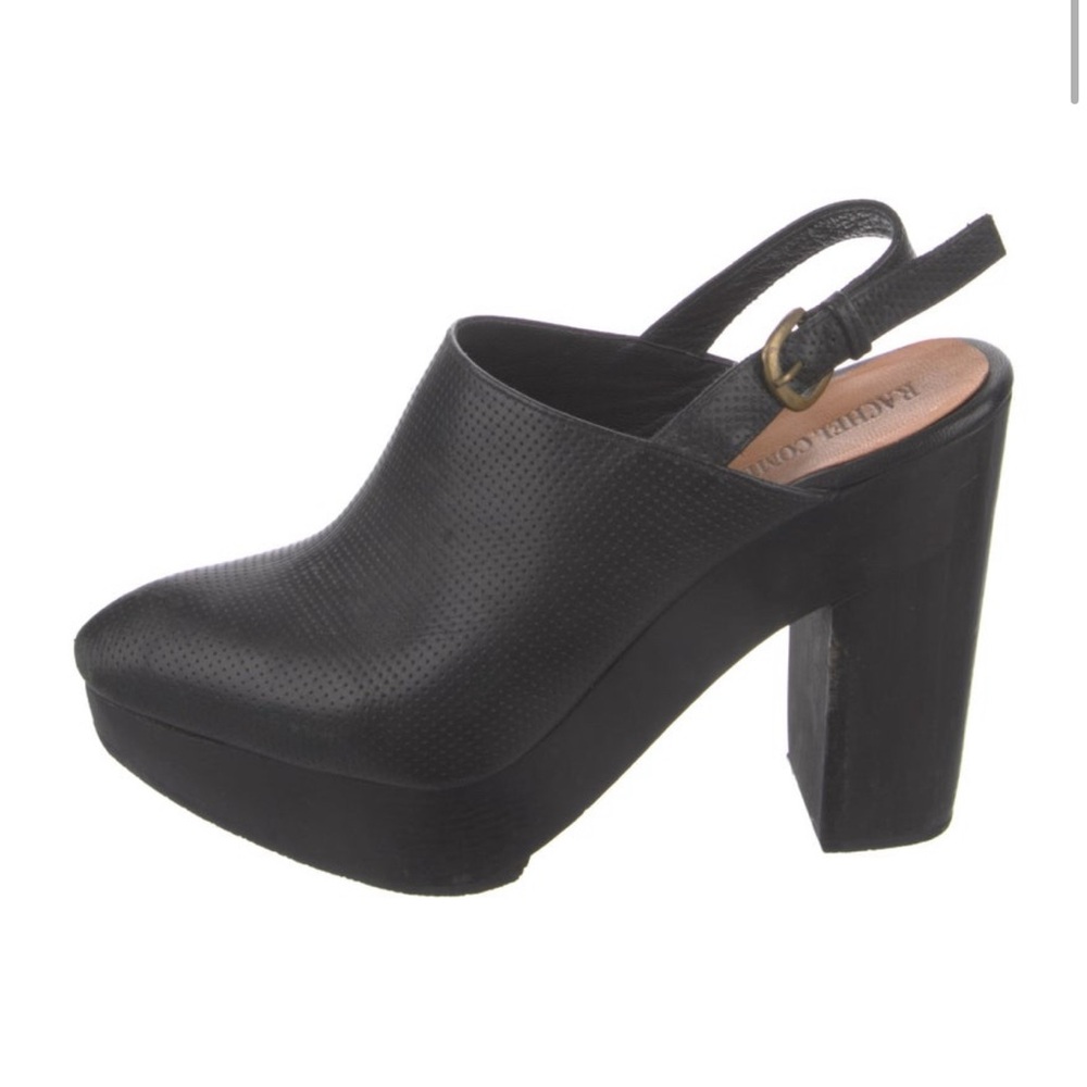 Rachel Comey Black Leather Clogs